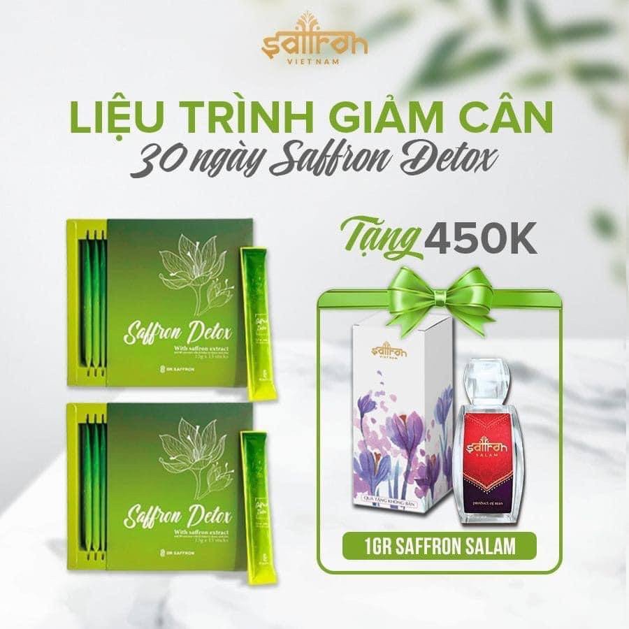 Set 2 hộp Saffron Detox - Thải độc, đốt mỡ