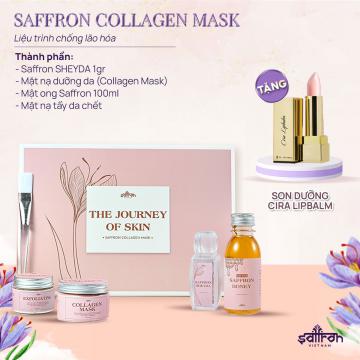The Journey of Skin | Bộ sản phẩm chống lão hoá Saffron Collagen Mask