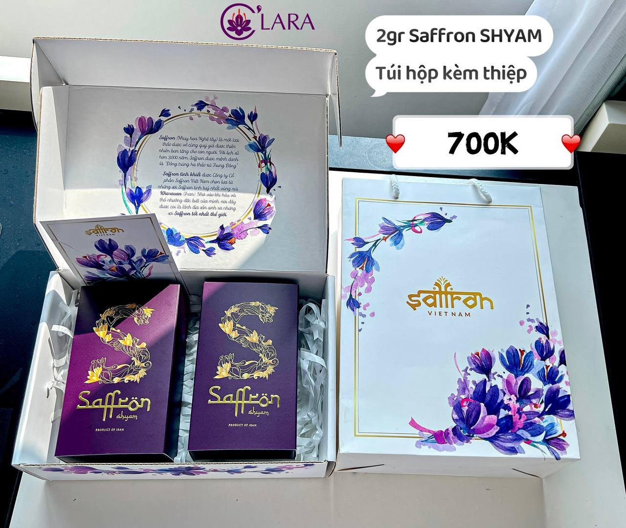 Hộp quà saffron SHYAM 2gr