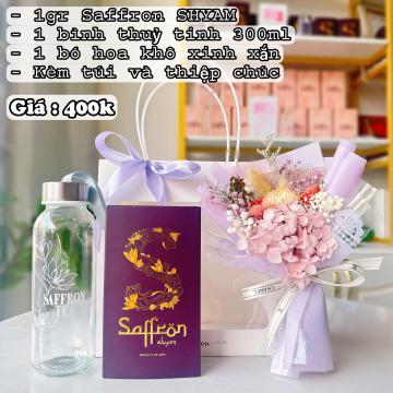 Túi quà tặng - Saffron SHYAM và Bình thủy tinh