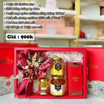 Set quà có hoa #5 - Qùa tặng sức khỏe