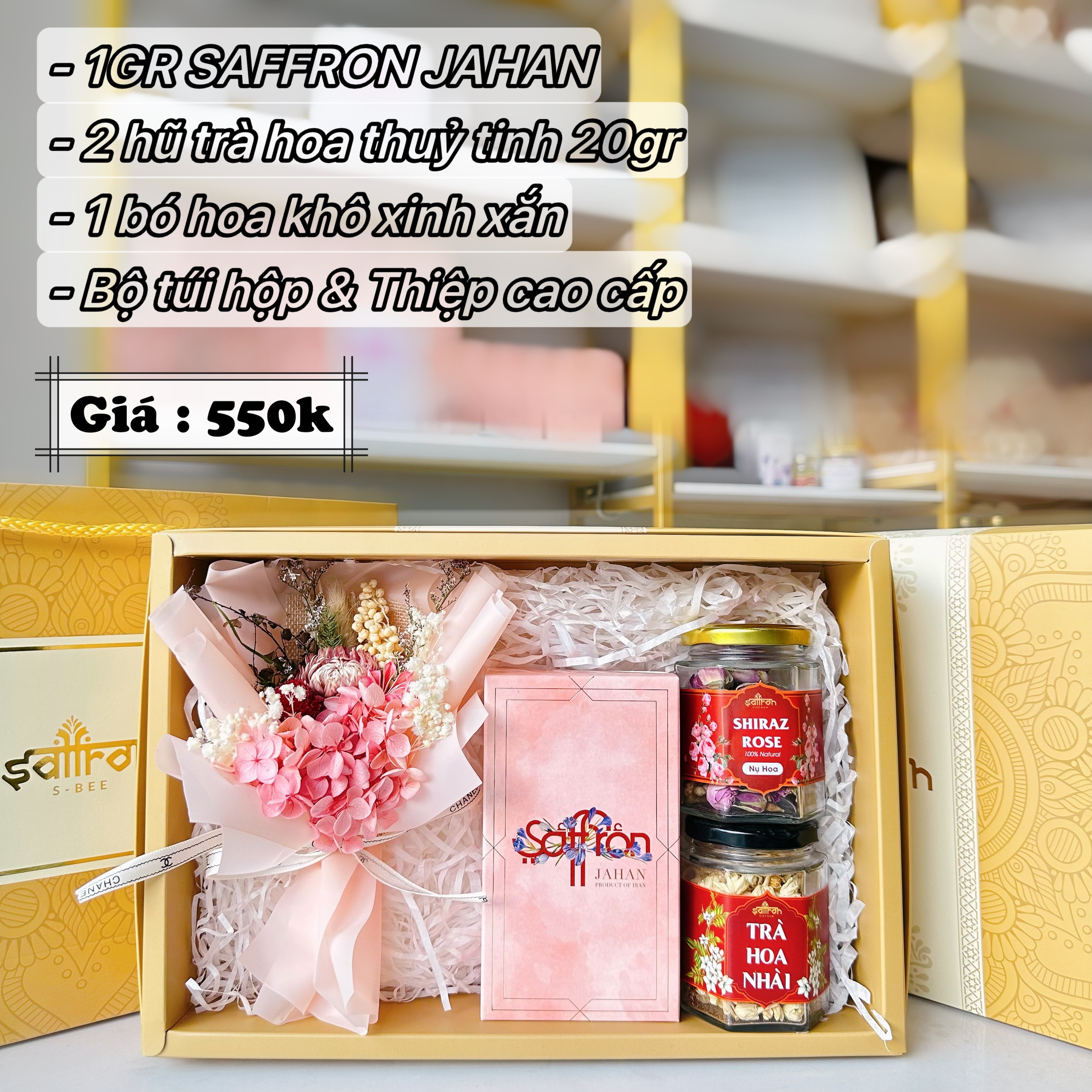 Set quà có hoa #18 - Qùa tặng sức khỏe