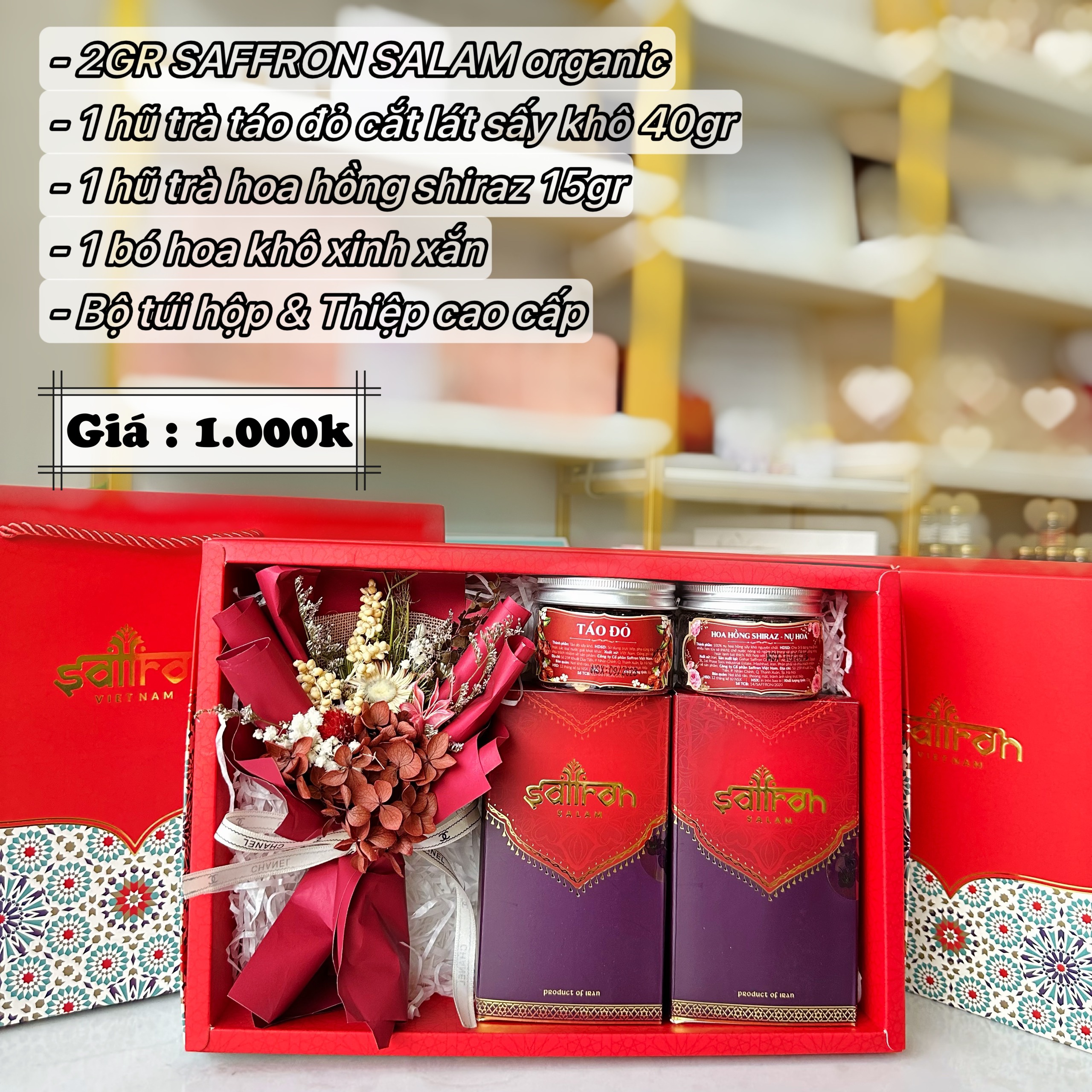 Set quà có hoa #21 - Qùa tặng sức khỏe