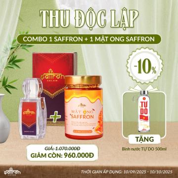 COMPO SAFFRON SALAM 1GR + MẬT ONG SAFFRON TINH BỘT NGHỆ 360ML