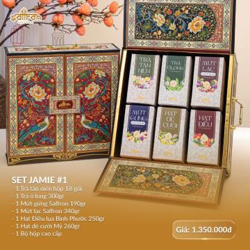 HỘP QUÀ TẾT JAMIE - 6 Loại trà mứt