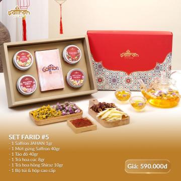 HỘP QUÀ FARID #5 - Saffron JAHAN + Trà mứt