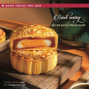 Bánh nướng Táo đỏ mochi trứng muối 150gr