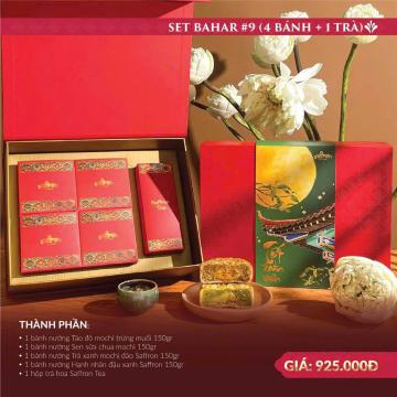 Set BAHAR #10 - 4 Bánh trung thu 150gr + Trà Saffron tea
