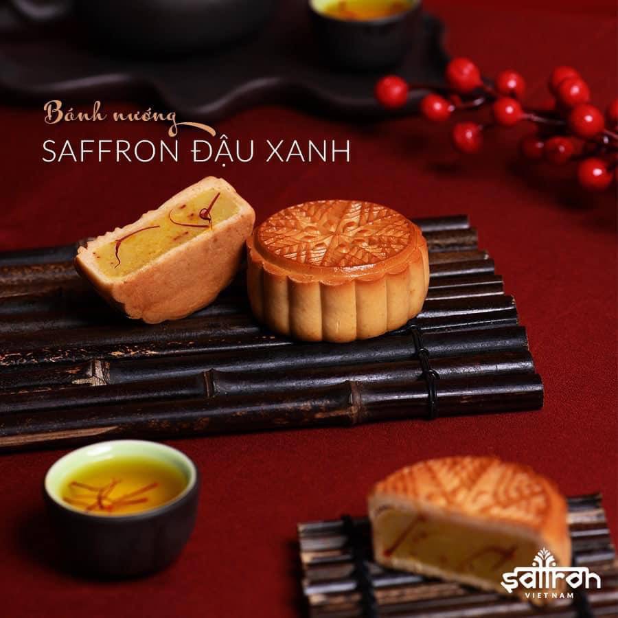 BÁNH TRUNG THU SAFFRON ĐẬU XANH