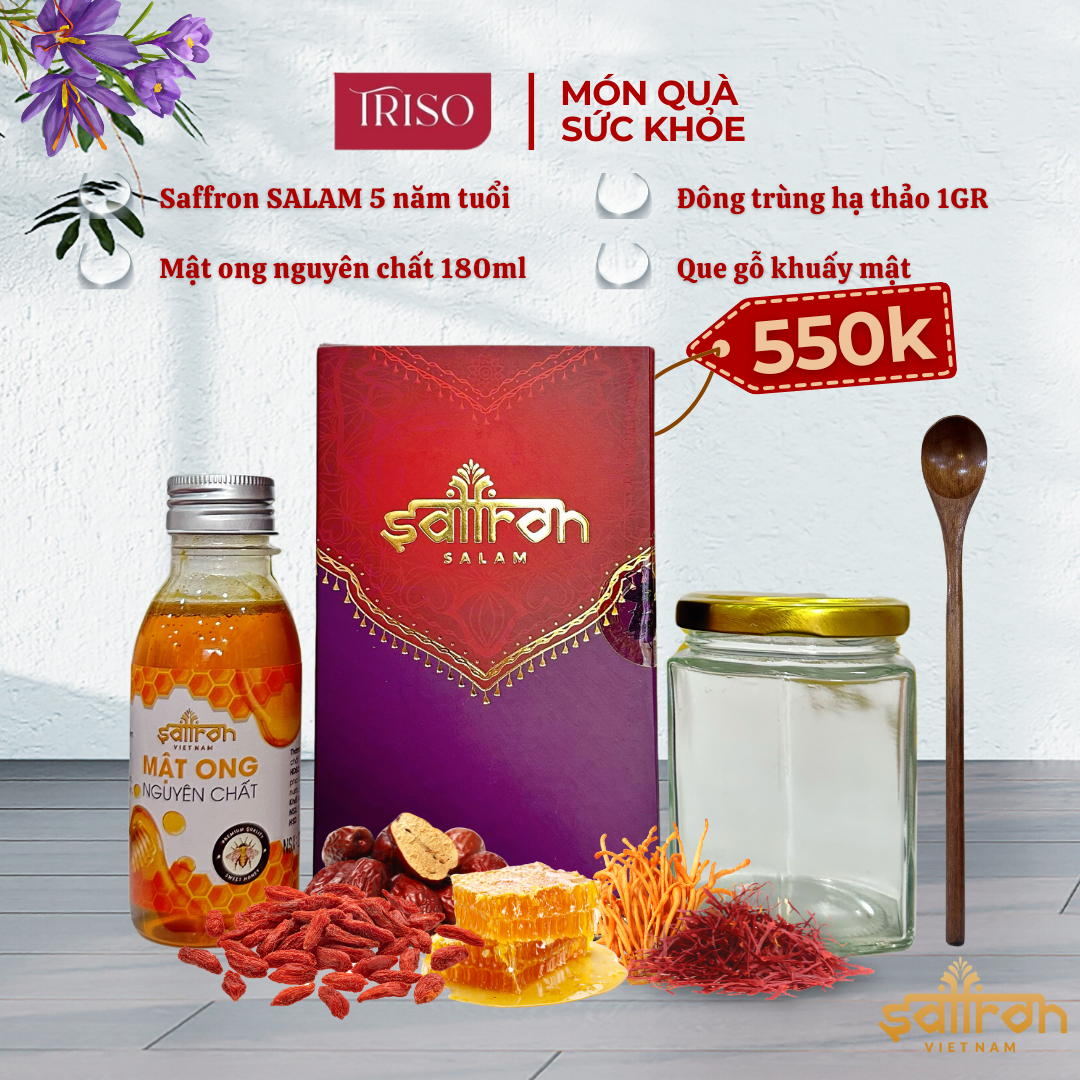 Mật ong  ngâm saffron SALAM 180ml