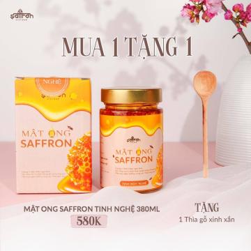 MẬT ONG NGÂM SAFFRON TINH BỘT NGHỆ 360ML