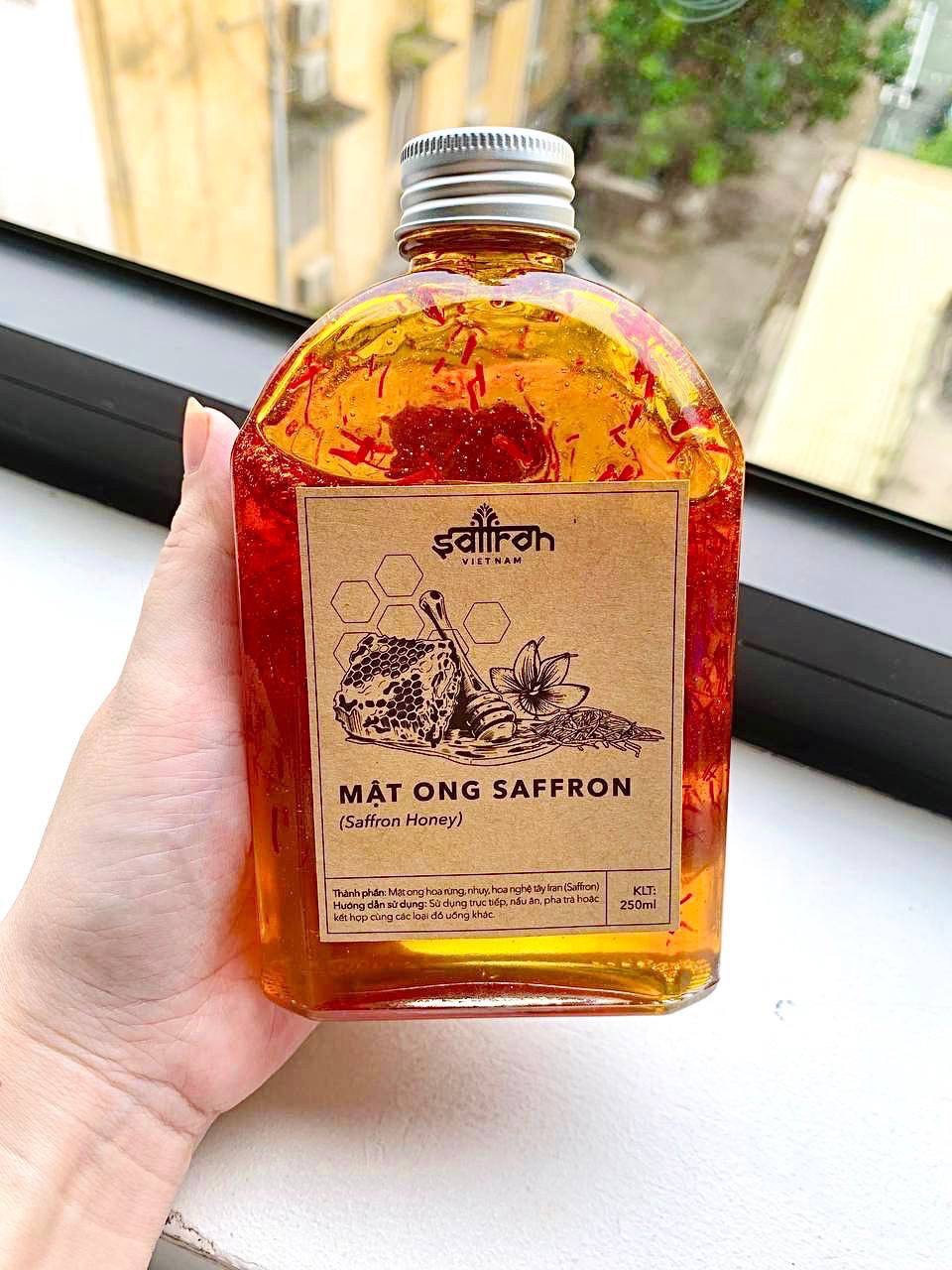 Mật ong ngâm Saffron SALAM 250ml cao cấp