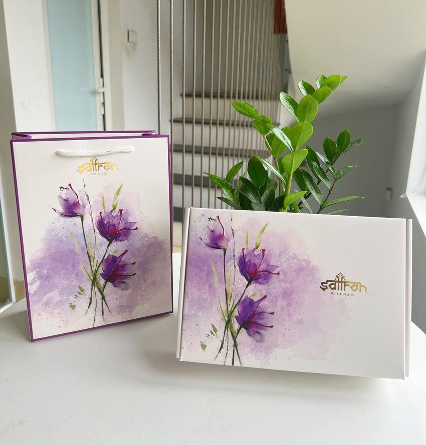 Set quà 20/11 Farah (Mật ong saffron Đông trùng hạ thảo & 2 hũ trà)