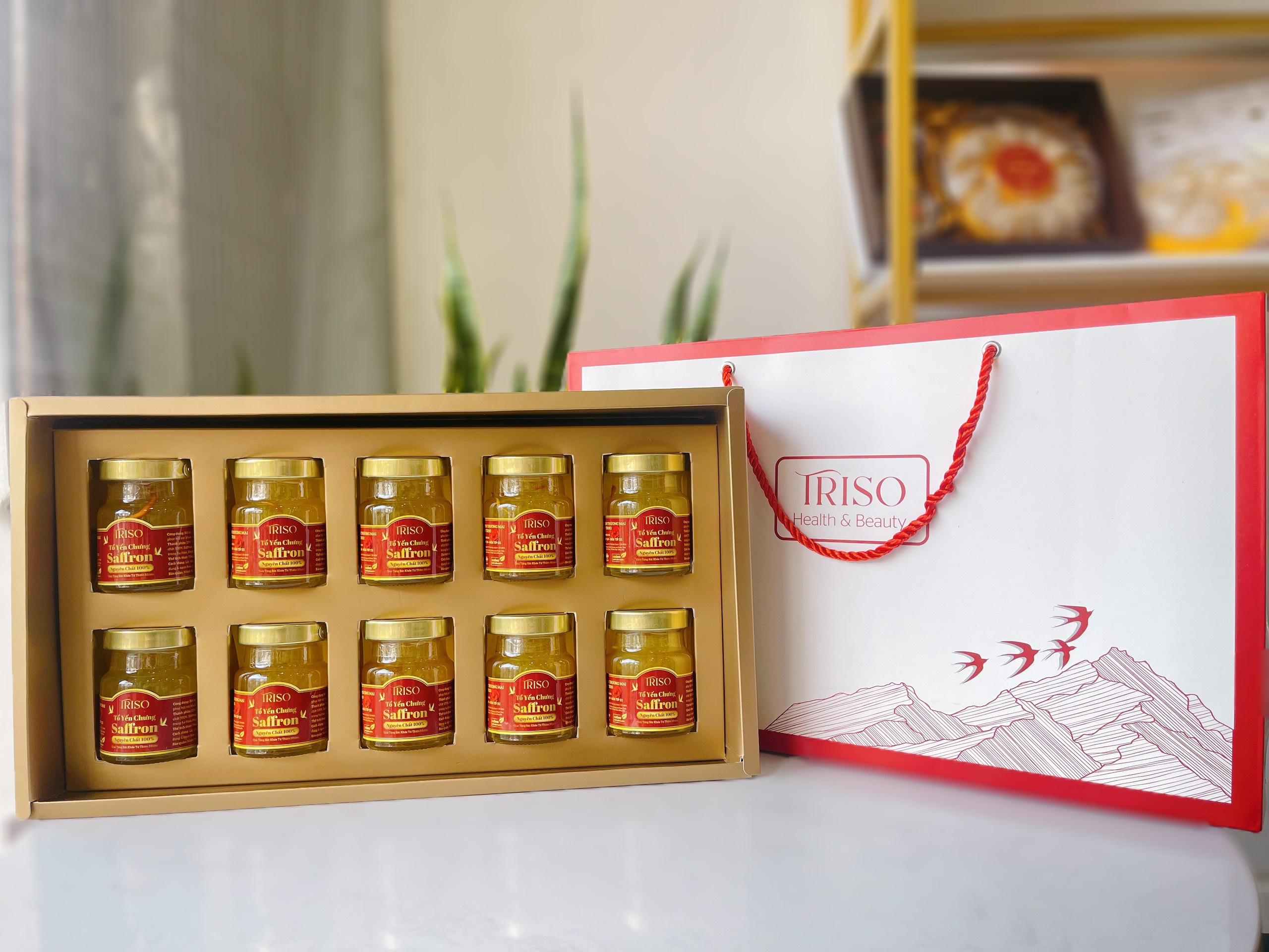 10 hủ Yến chưng saffron Đông Trùng Hạ Thảo - 25% yến