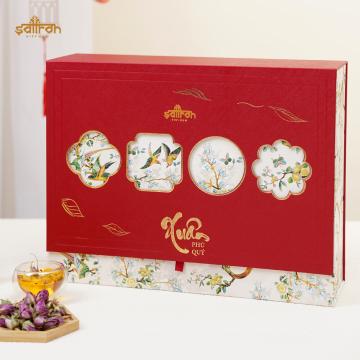 HỘP QUÀ DORIS #2 [ Rượu saffron đông trùng hạ thảo 500ml + Trà Saffron tea ]