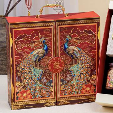 HỘP QUÀ TẾT JAMIE #5 [ Rượu vang Chile 750ml + Sâm đông trùng hạ thảo + Hạt điều + Trà ]